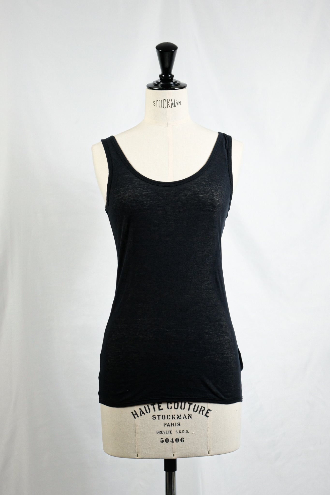 Tu es mon Tresor "U-NECK TANK / BLACK"