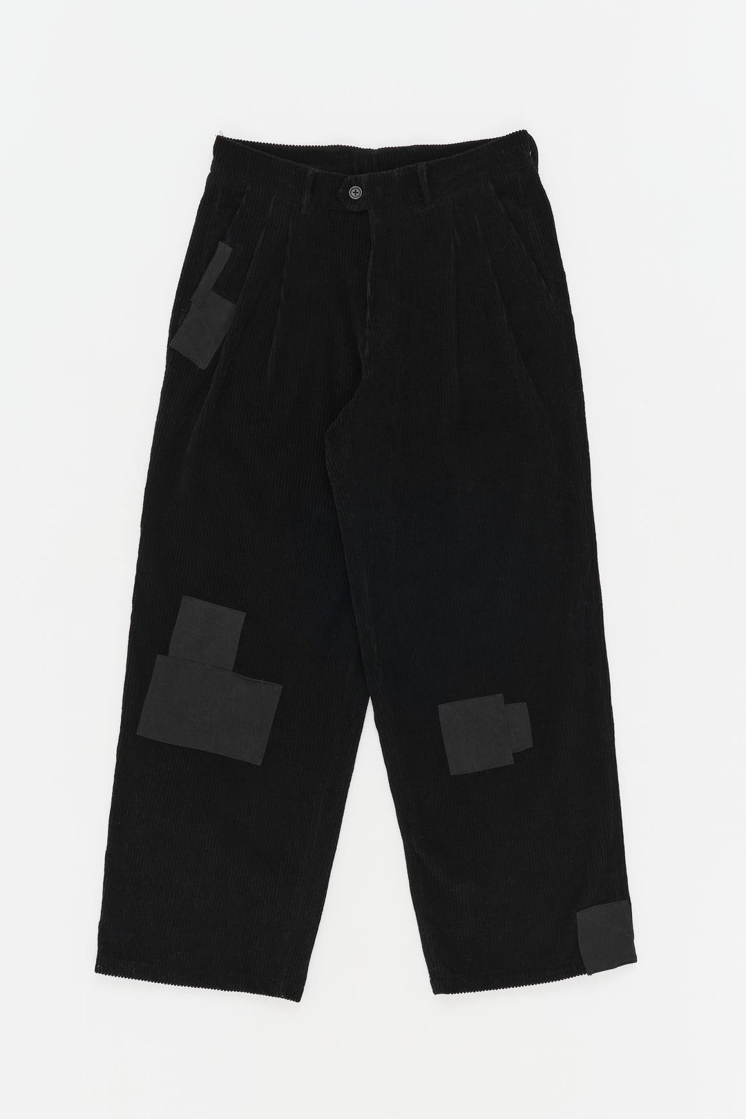 STORY mfg. "FENN TROUSER / PATCHWORK / BLACK SCARECROW" 