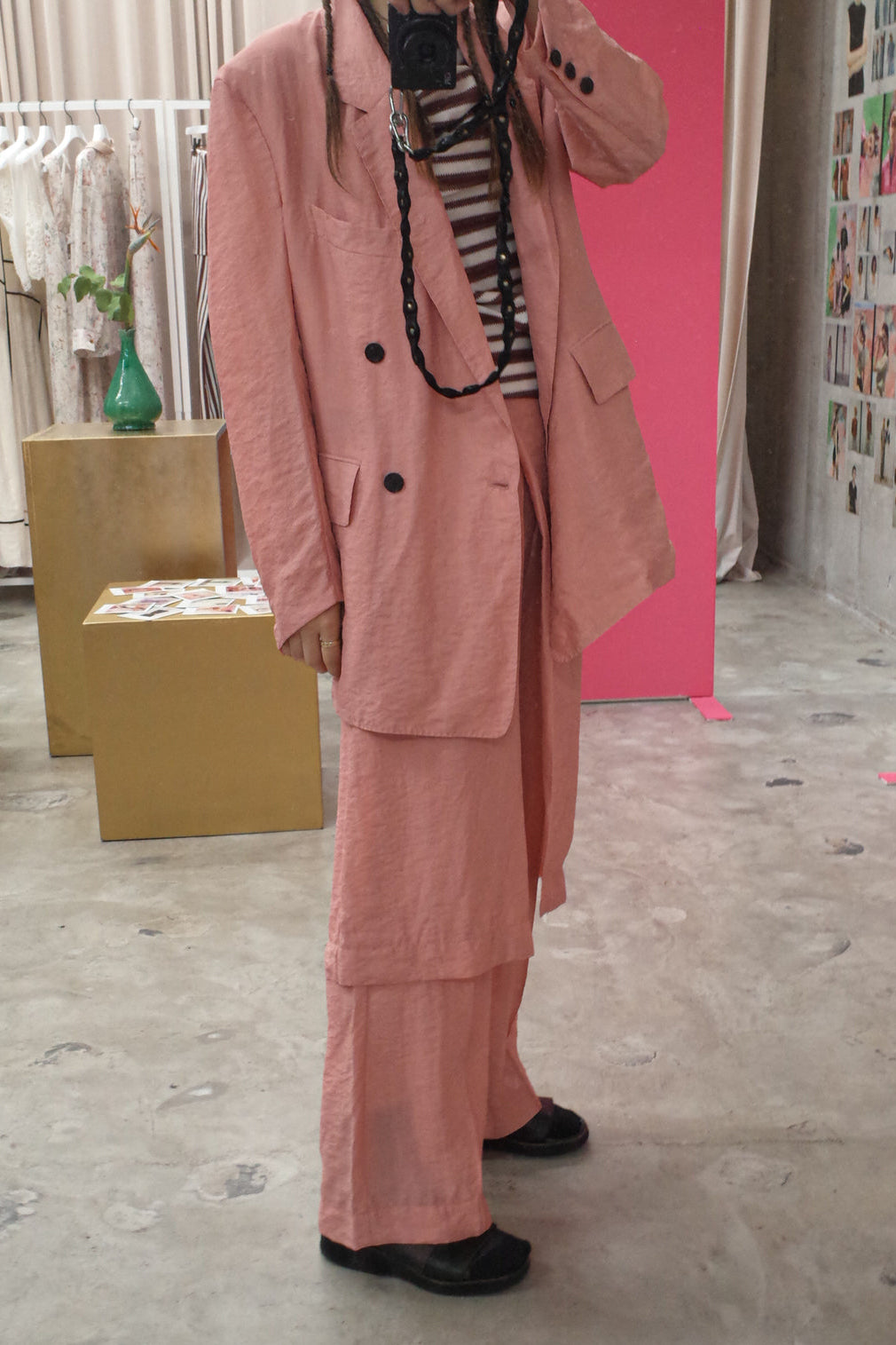 CURRENTAGE "DOUBLE JACKET / PINK"
