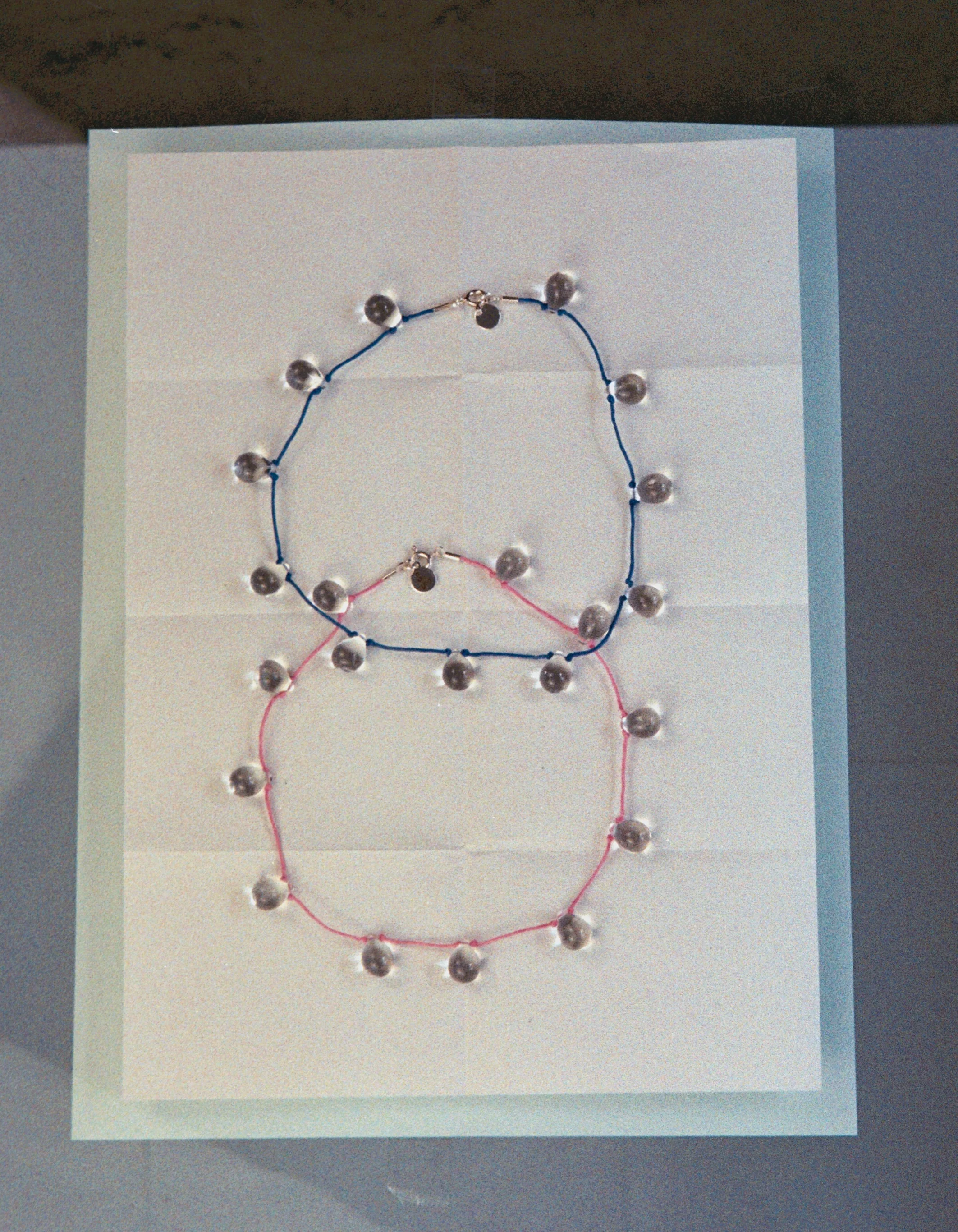 値下げ不可 sisi joia NOUE necklace BLUE Noué necklace - Pale blue / Black – Sisi Joia