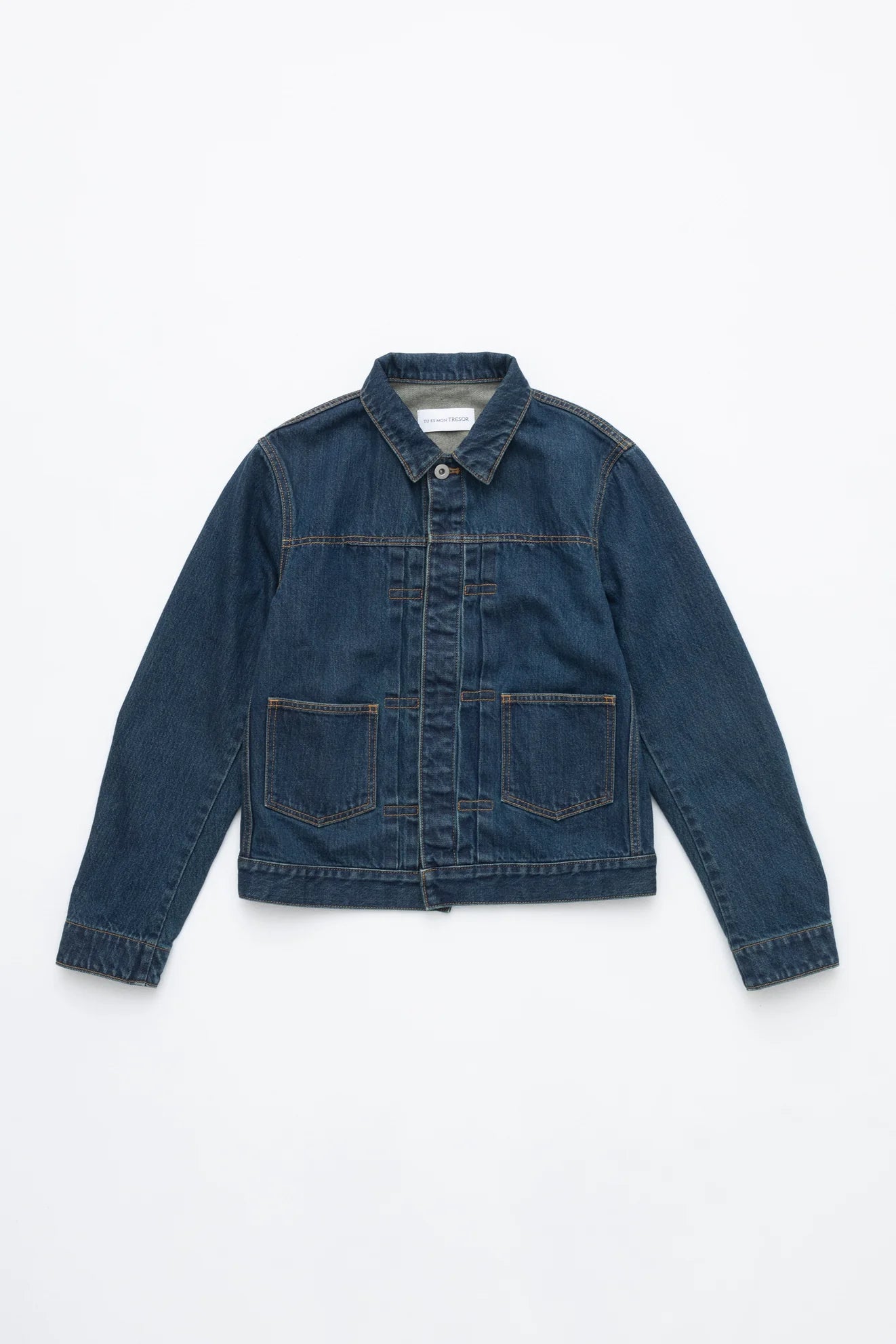 Tu es mon Tresor "THE EMERALD DENIM JACKET / SOLID 1 WASH" 