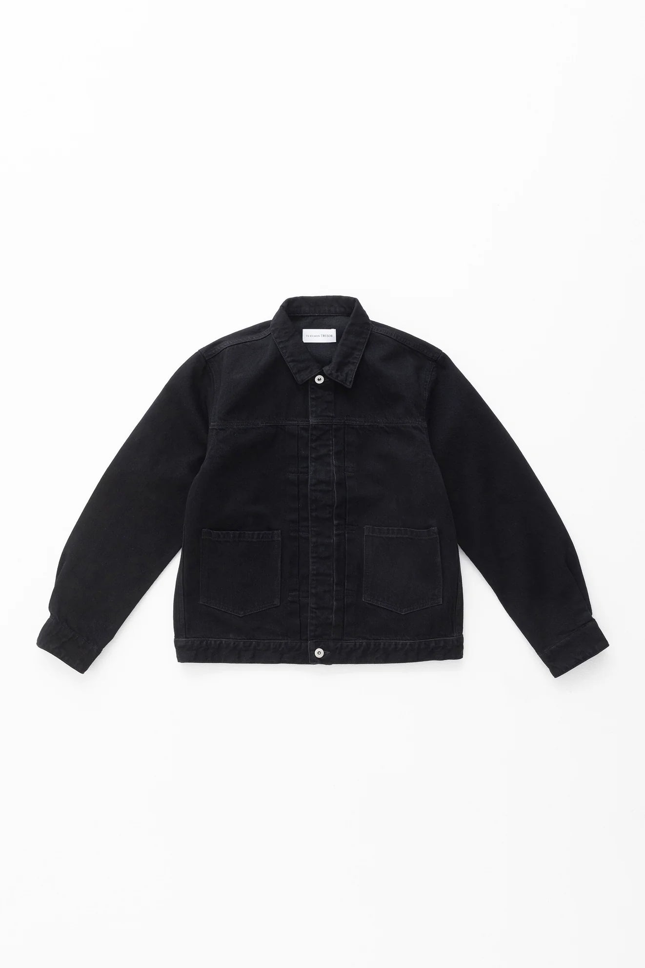 Tu es mon Tresor "THE EMERALD DENIM JACKET / BLACK"