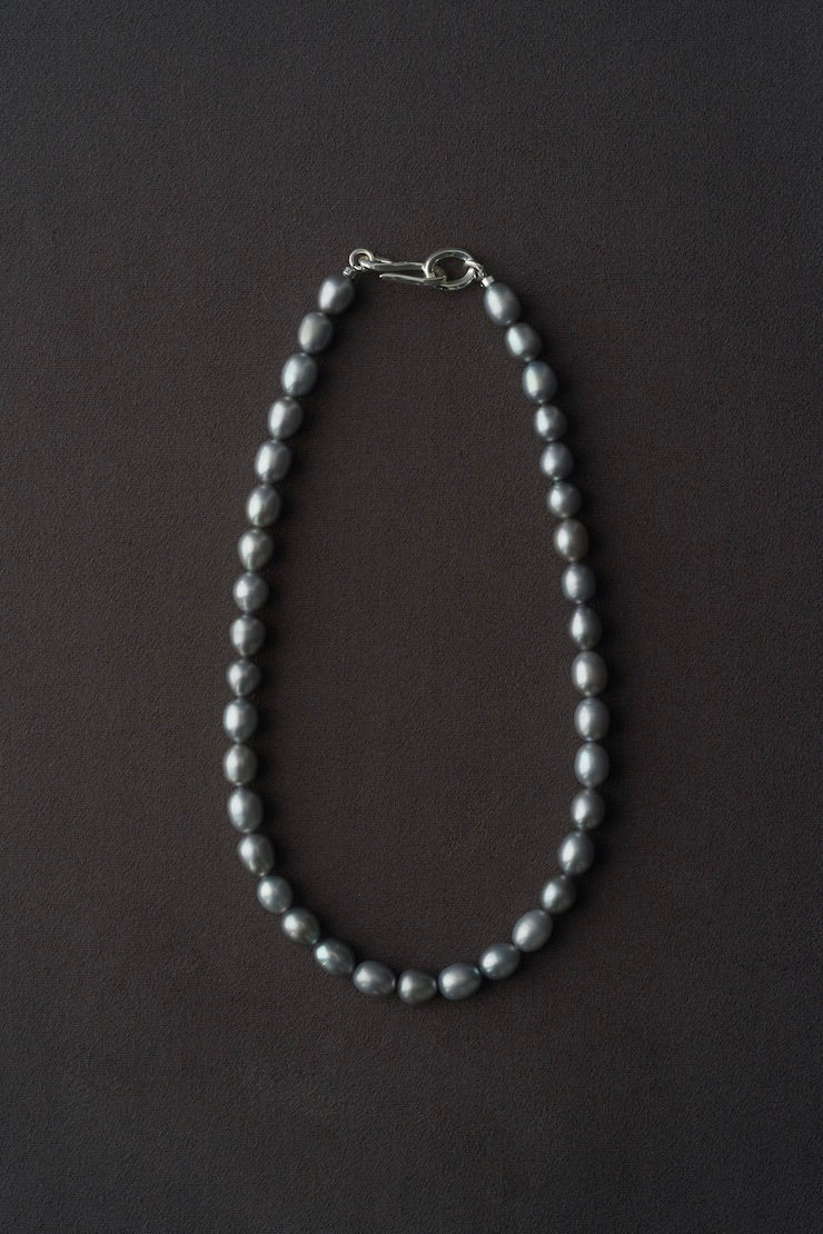 R.ALAGAN "GRAY CLASSIC PEARL NECKLACE"