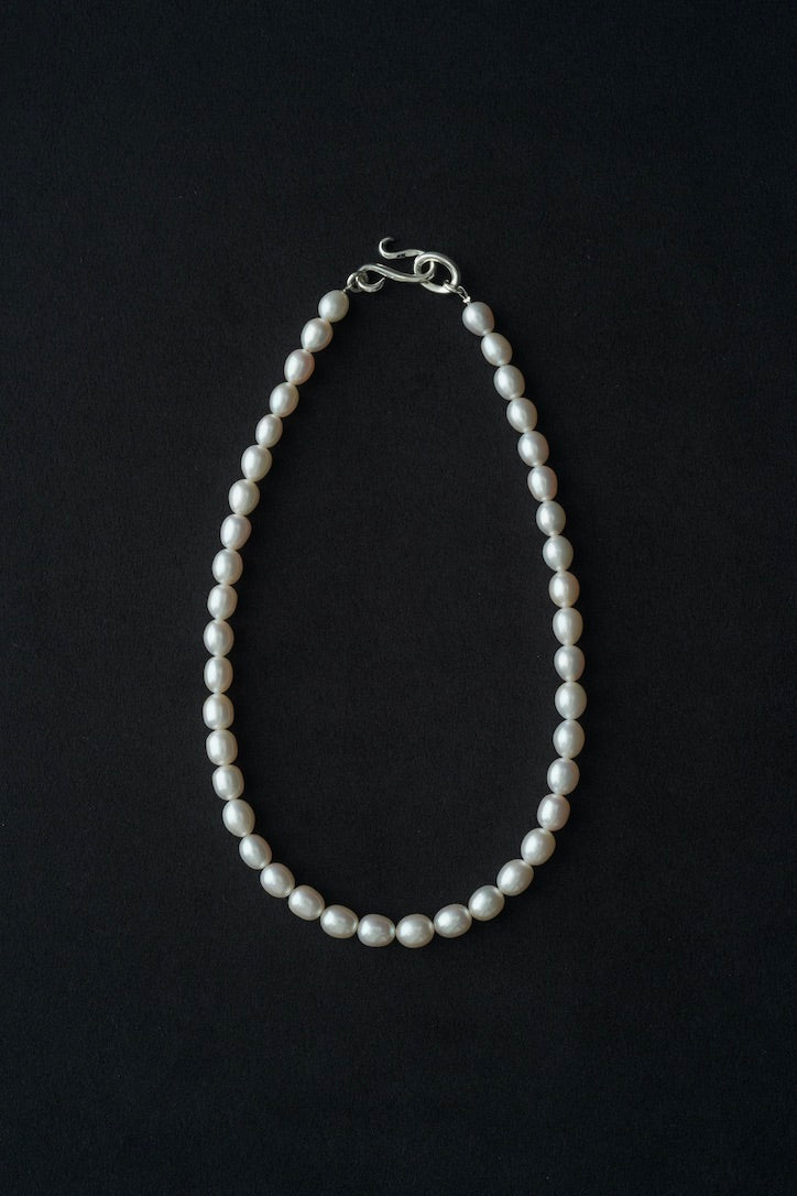 R.ALAGAN "SMALL OVAL PEARL NECKLACE(LIMITED ITEM)"