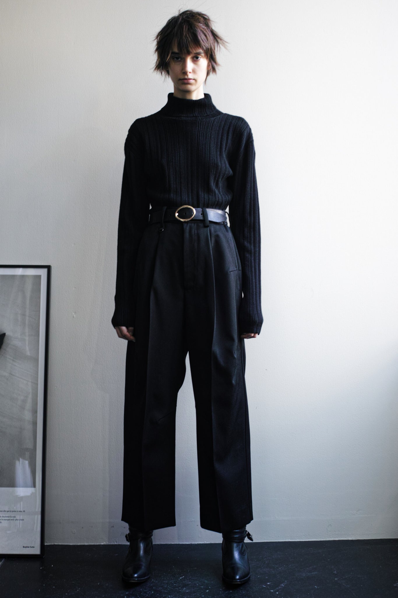 PHOTOCOPIEU "RONDOME RIB JUMPER(SLOANE)BLACK" 