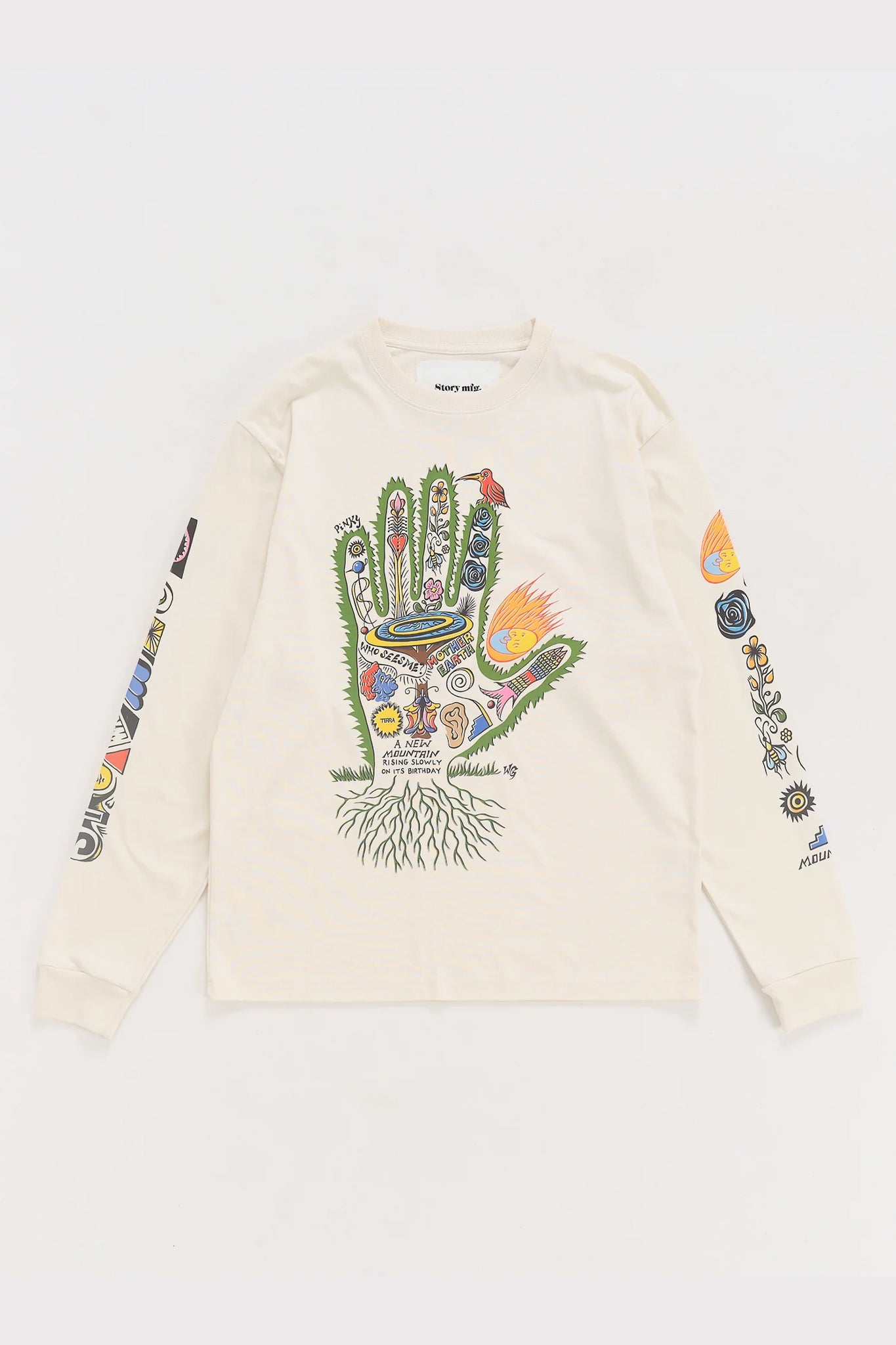 STORY mfg "GRATEFUL TEE LS / Story Hand"