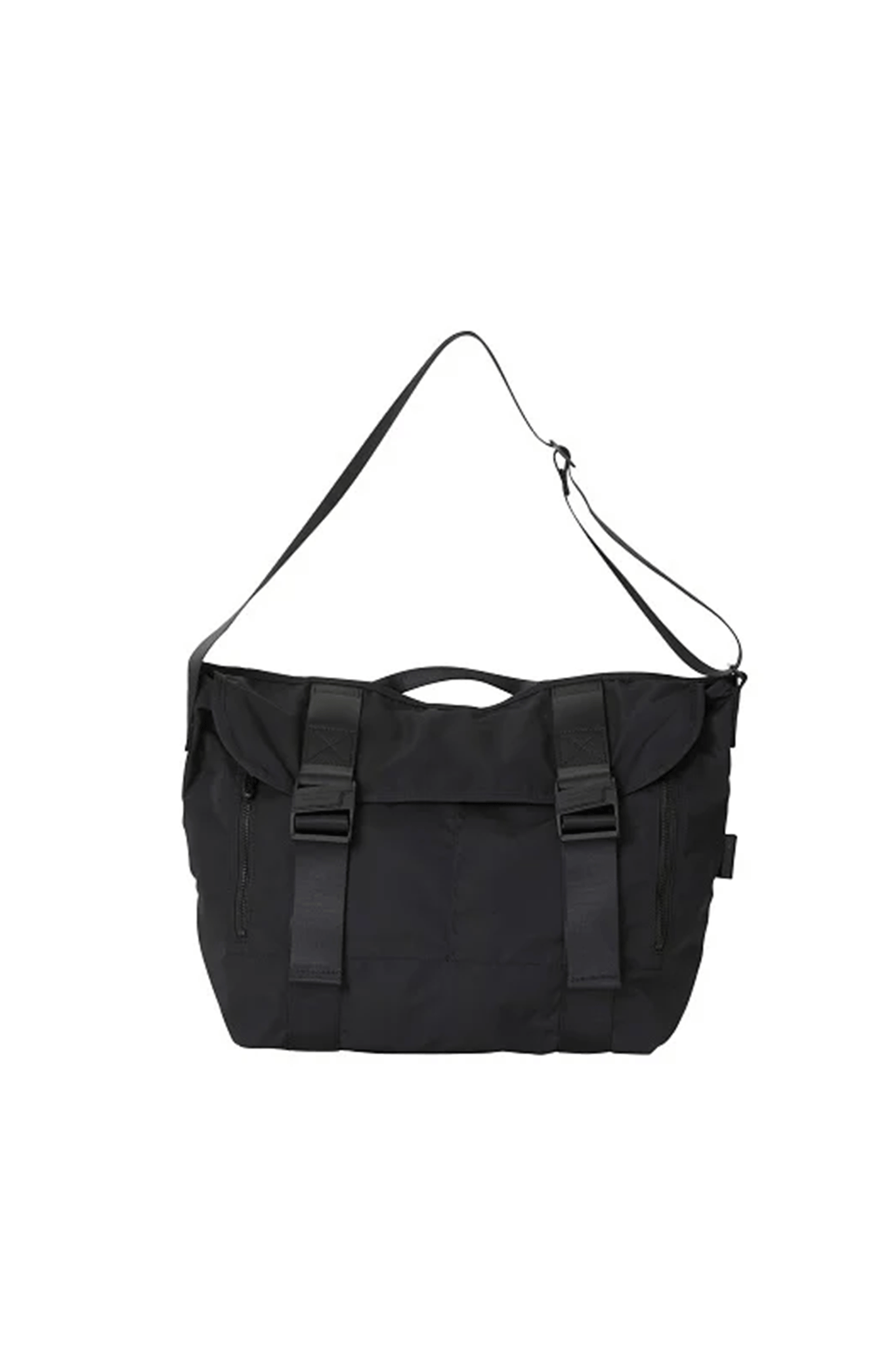 AMIACALVA "GABARDINE MESSENGER BAG M / BLACK"