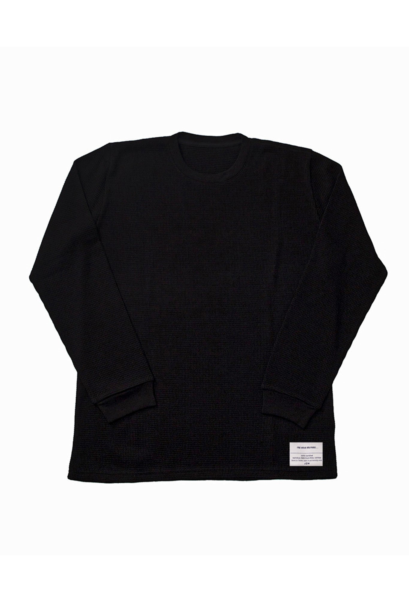 THE INOUE BROTHERS... "BASIC WAFFLE CREW NECK / NATURAL PIMA COTTON PROJECT"