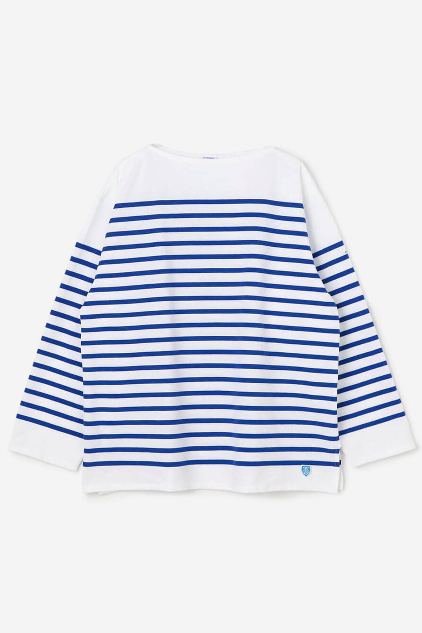 ORCIVAL "Oversized Russell French Sailor T-Shirt / WHITE × BLEU"