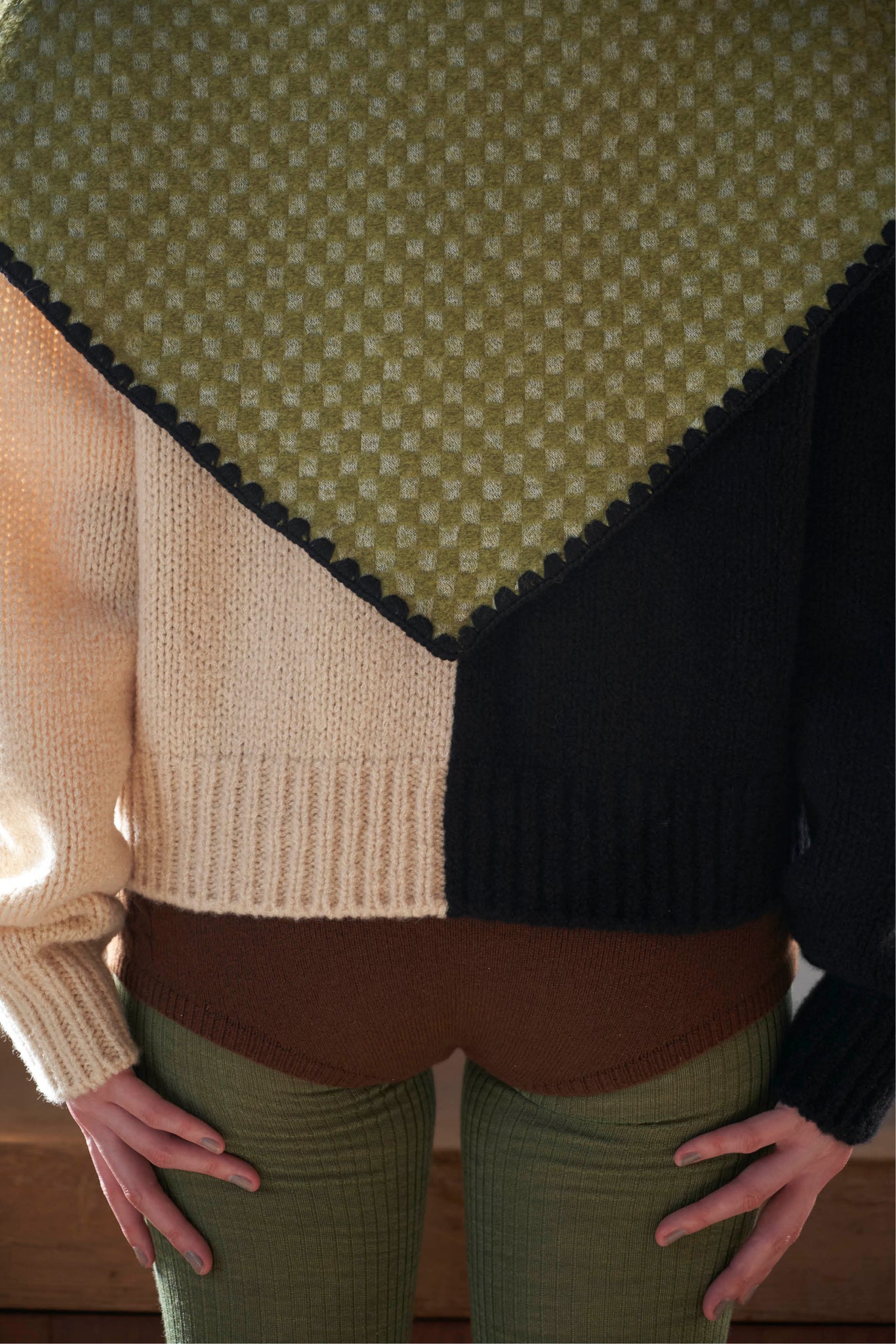 babaco"CASHMERE KNIT PANTS / CHOCOLATE"