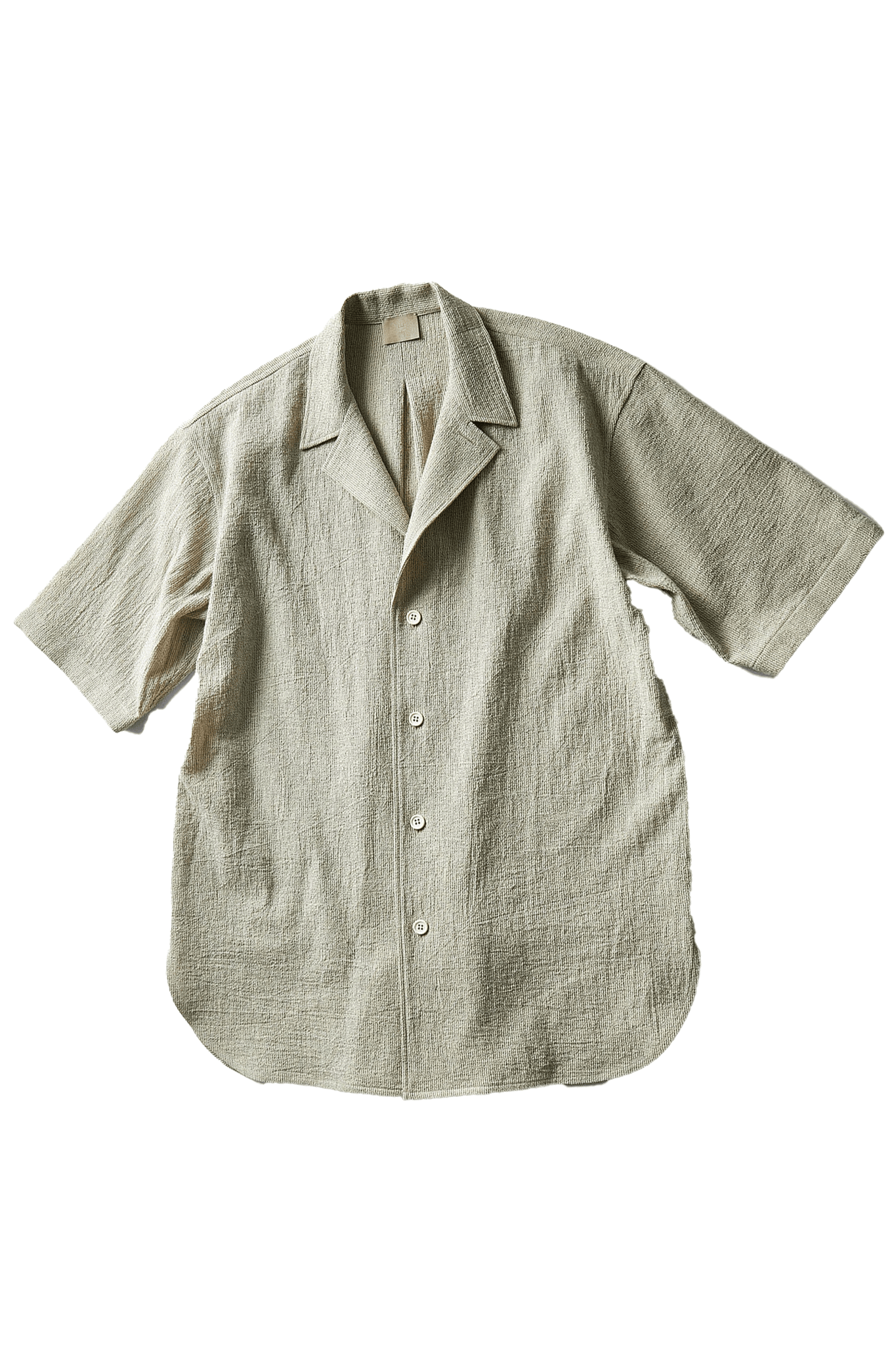 Yamauchi "Cotton Voile Striped Shirt/Short Sleeve Shirt"
