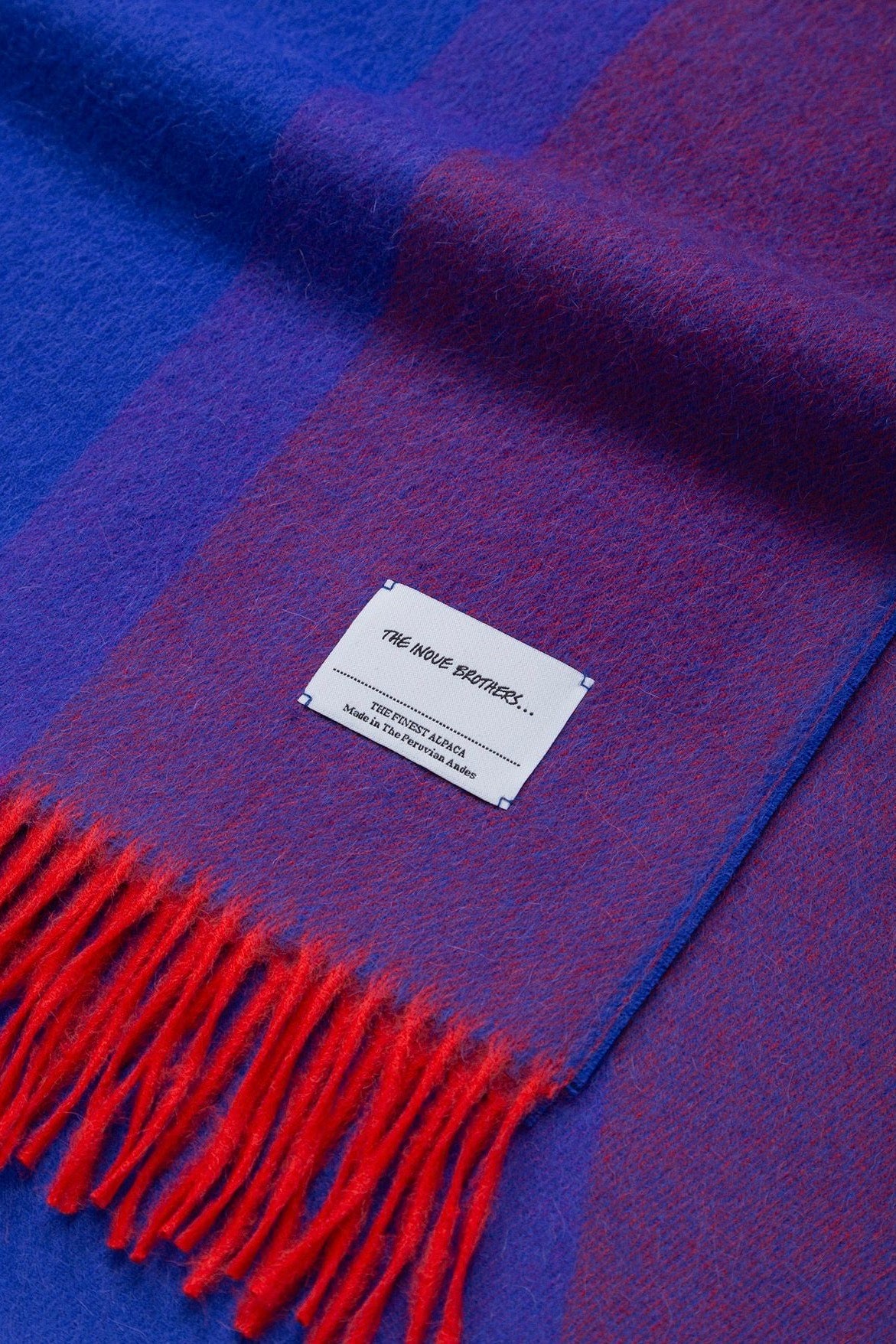 THE INOUE BROTHERS... "BRUSHED SCOLE STRIPE / BLUE/RED"