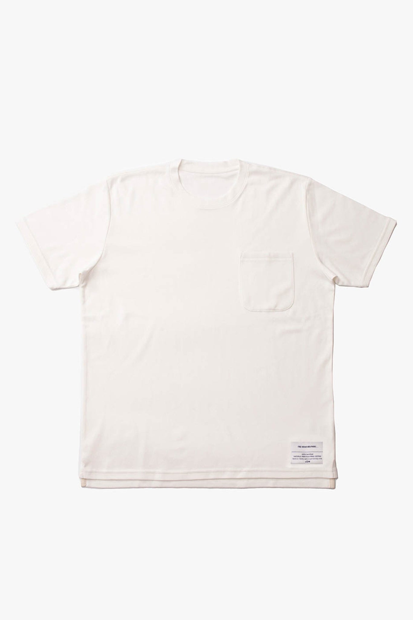 THE INOUE BROTHERS... "BASIC POCKET T-SHIRT / NATURAL PIMA COTTON PROJECT / WHITE"