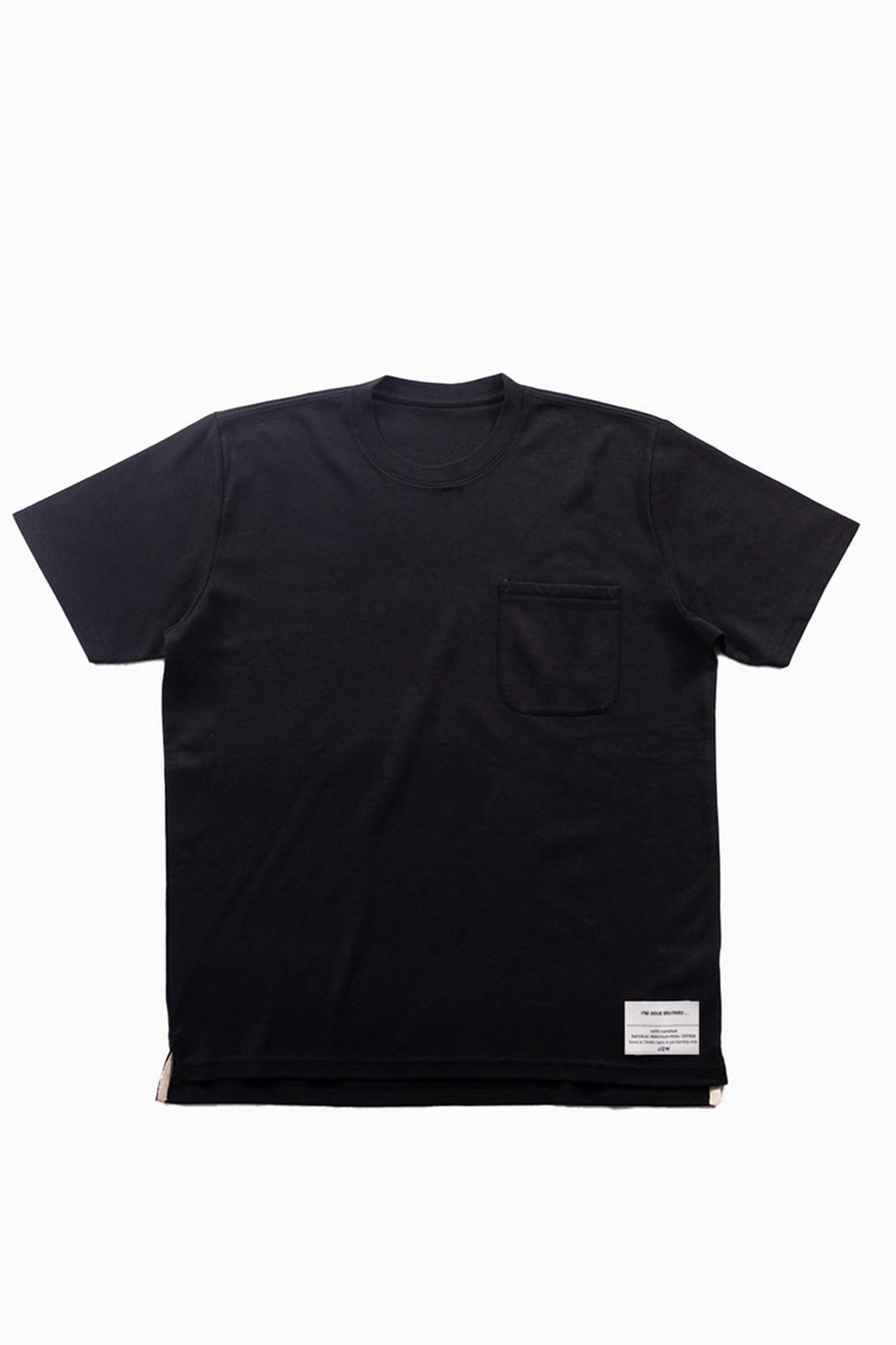 THE INOUE BROTHERS... "BASIC POCKET T-SHIRT / NATURAL PIMA COTTON PROJECT / BLACK"