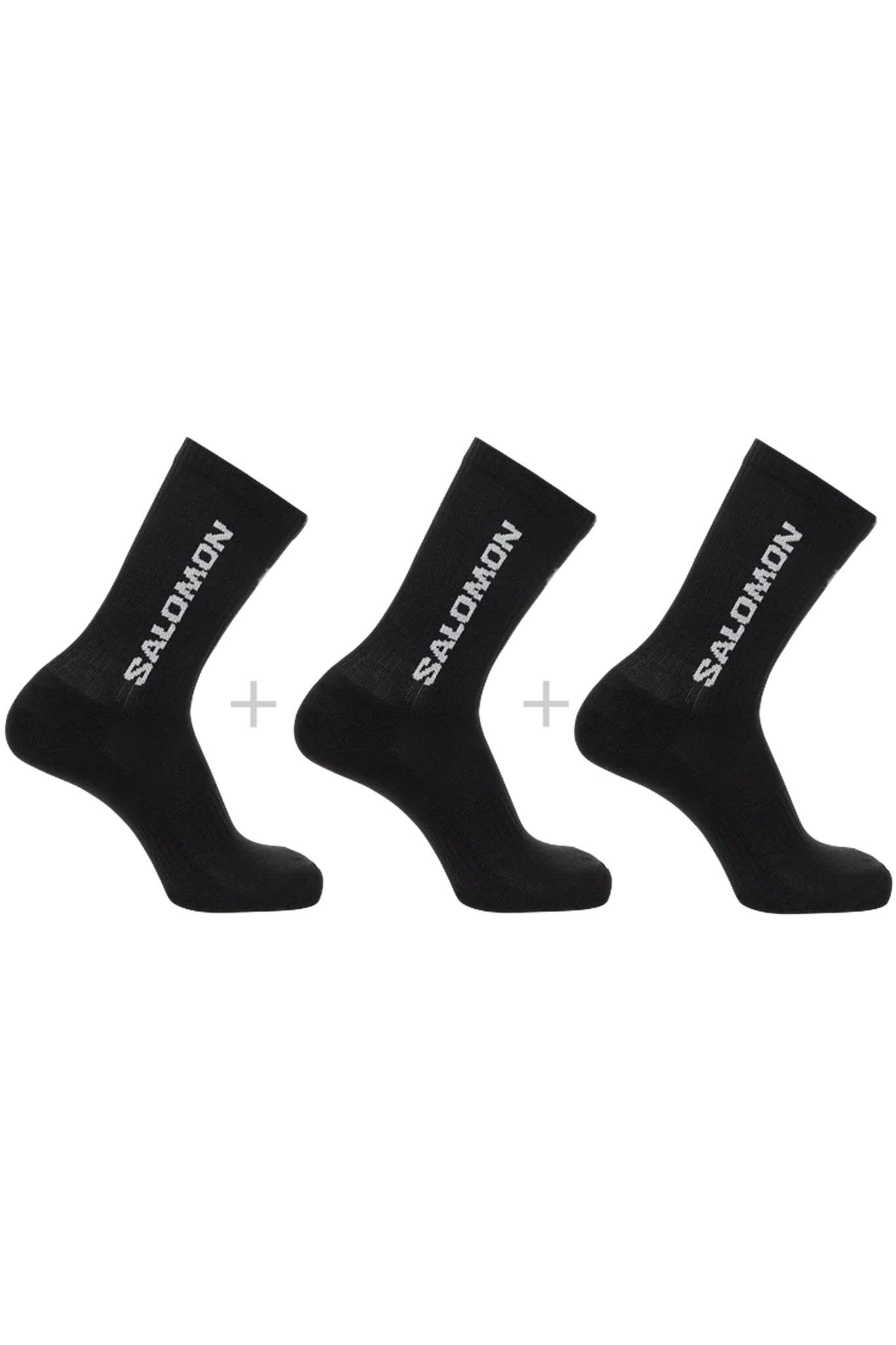 SALOMON "EVERYDAY CREW 3-PACK  (BLACK / BLACK / BLACK)"