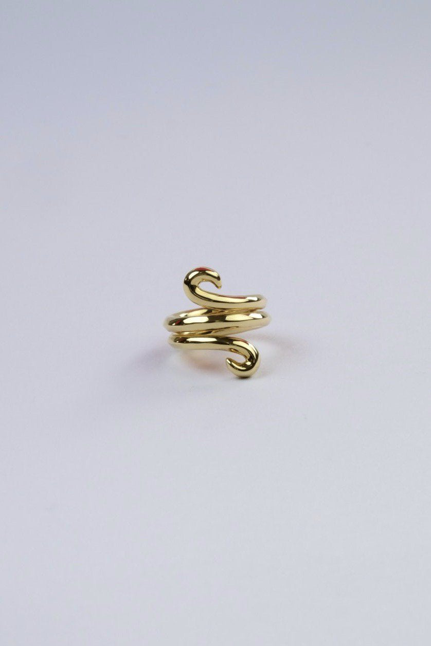 R.ALAGAN "VINE FICKLE RING/GOLD"