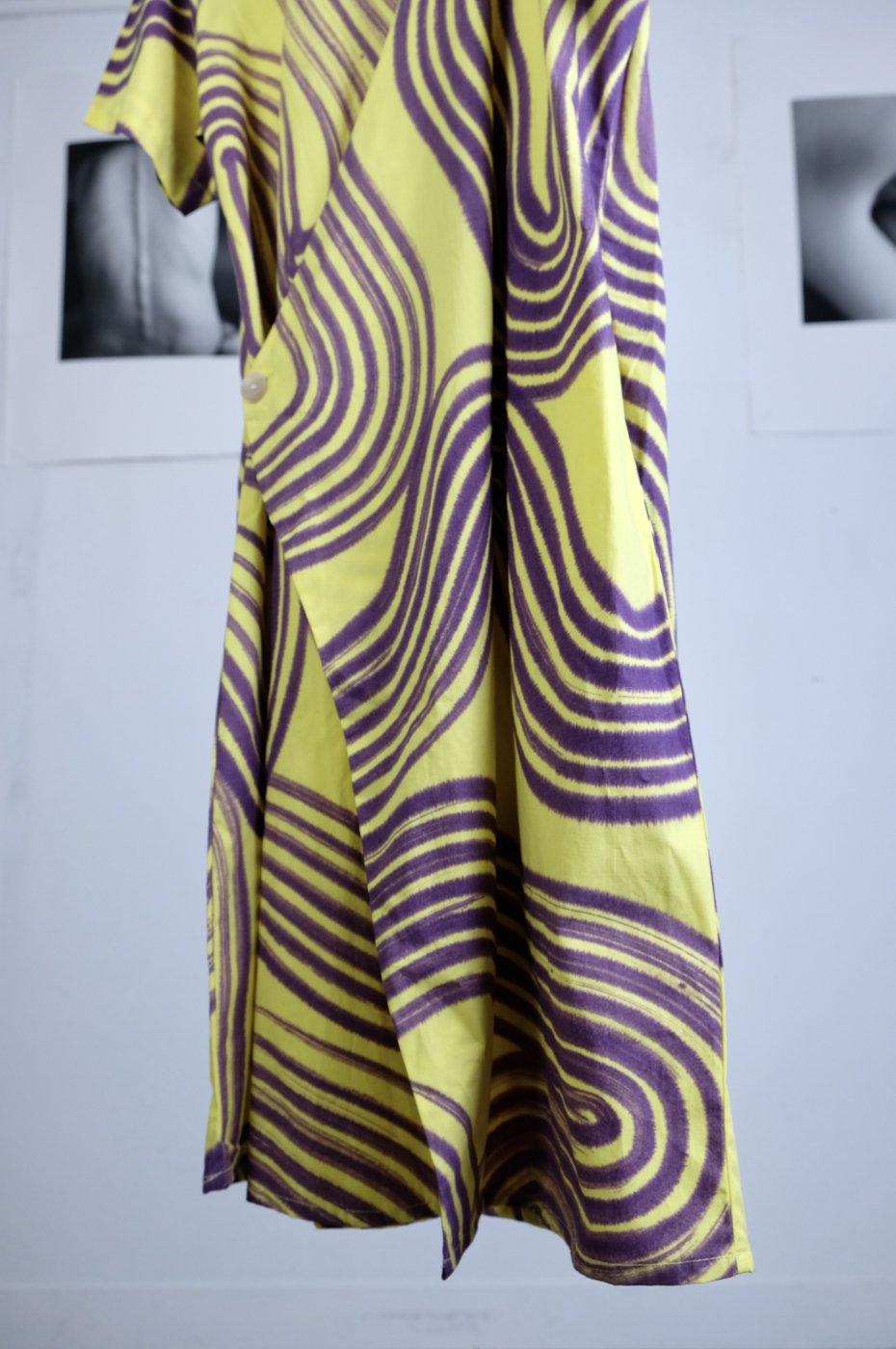 SUKU ☆Yellow Flux Wrap Dress ラップ ドレス ワンピース SUKU HOME☆Yellow Flux Wrap Dress ラップ ドレス ワンピース