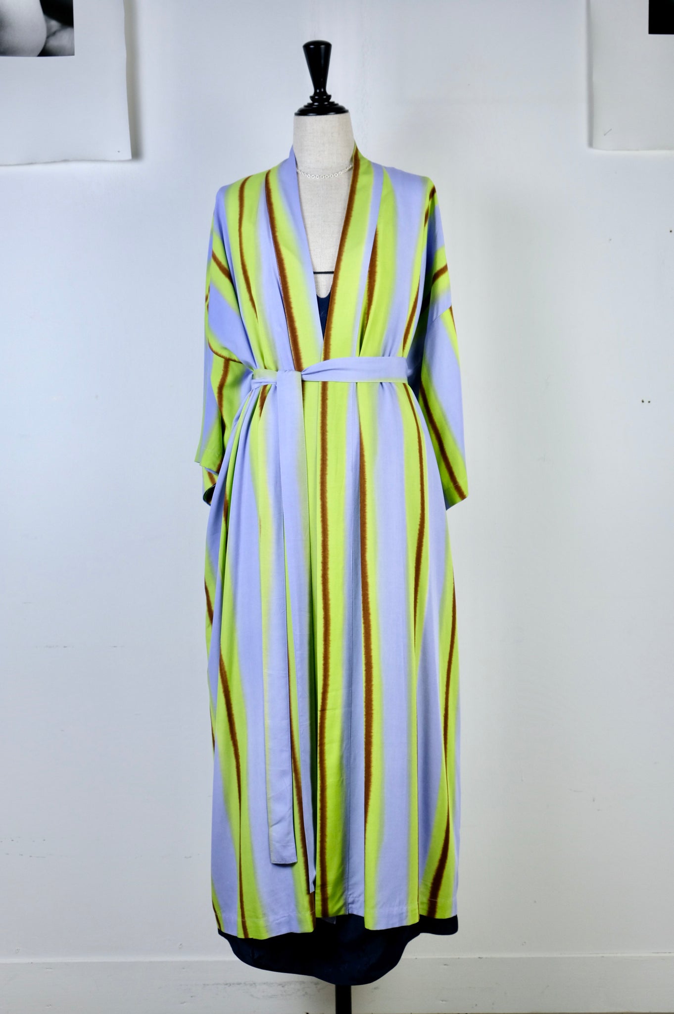 SUKU HOME "SOUR LIME ROBE DRESS / SOUR LIME(HAND PAINTED)"