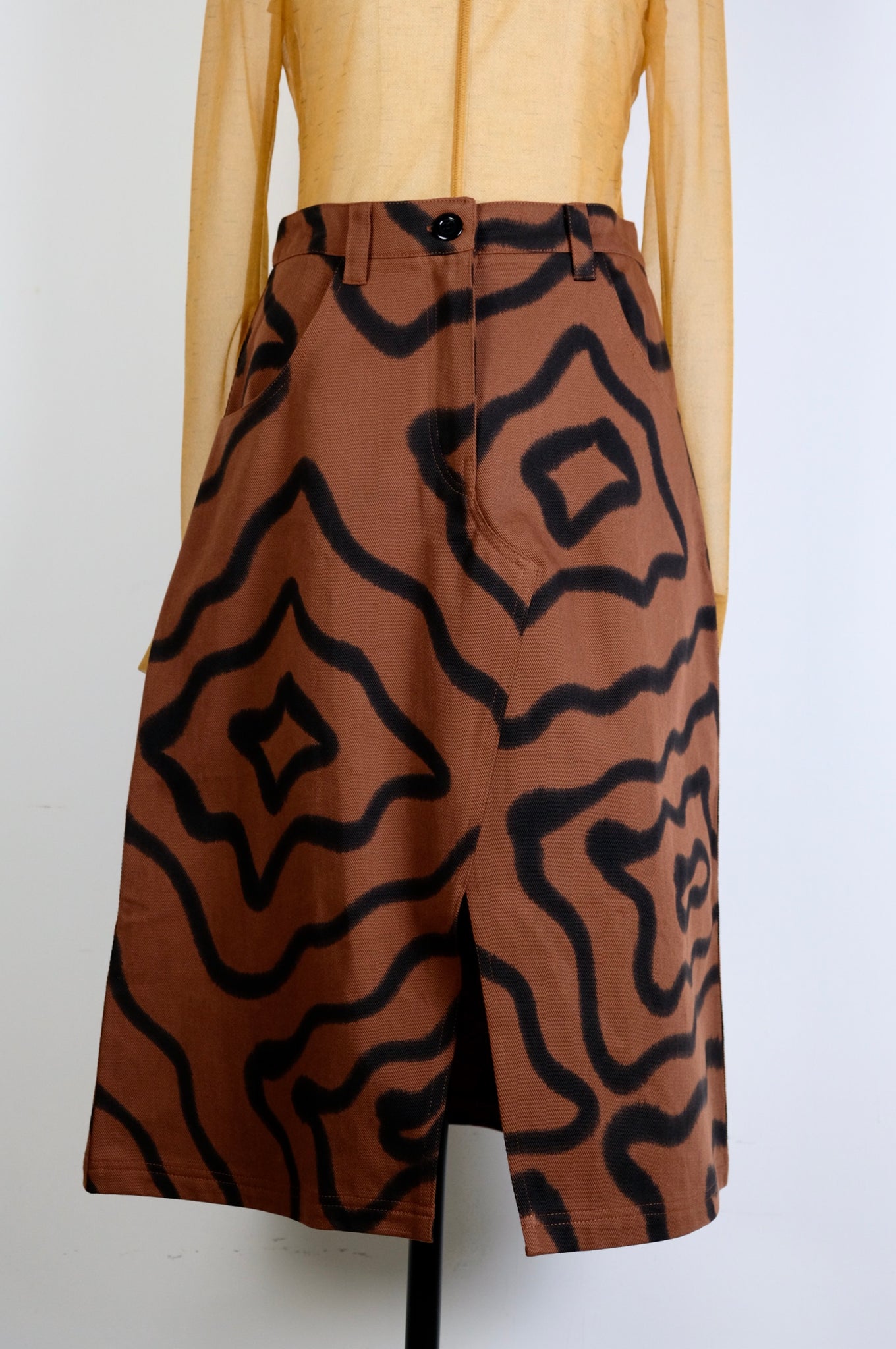 [30% OFF] SUKU HOME "BAJO MAXI SKIRT / BAJO(HAND PAINTED)"