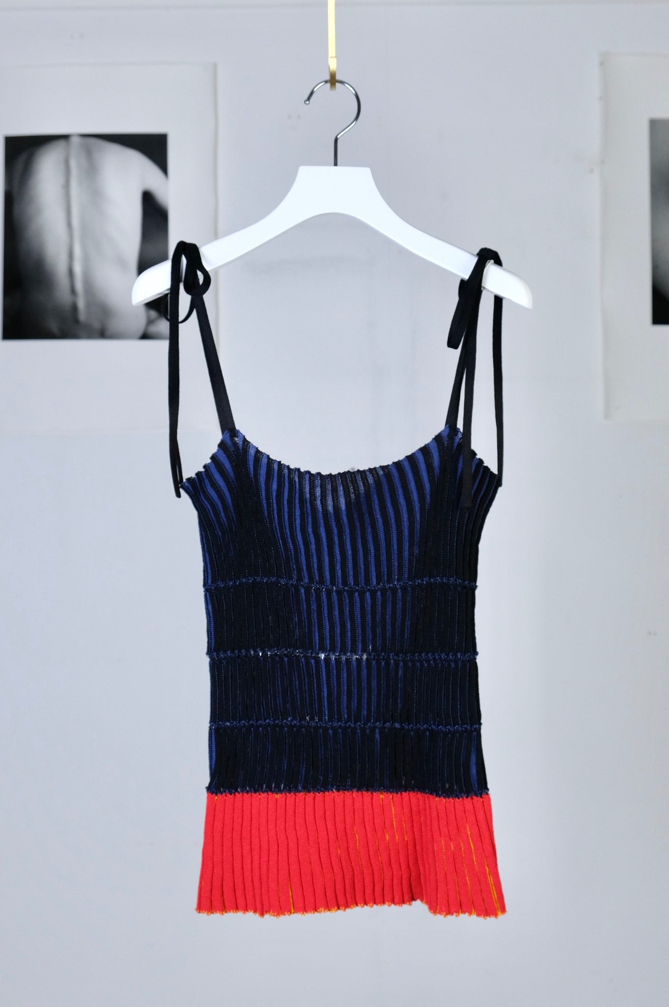 [40% OFF] babaco "STRIPE RIBBED CAMISOLE"